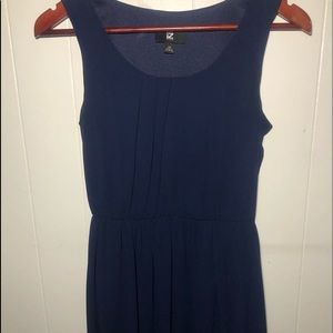 Navy blue knee length dress